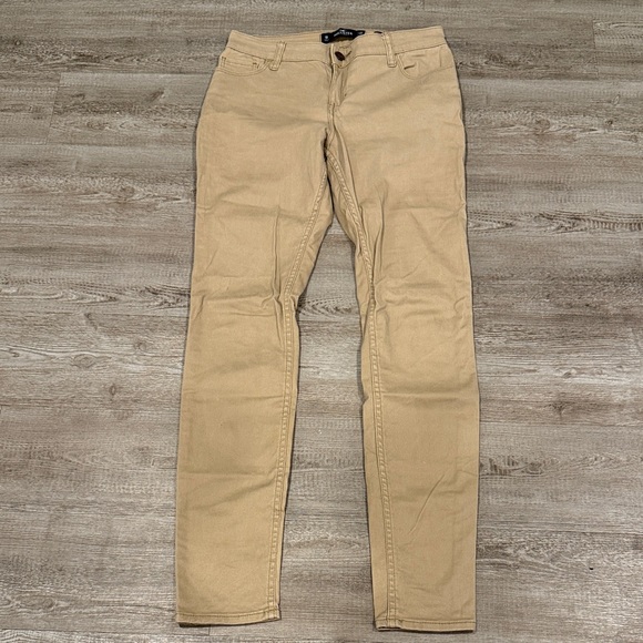 Hollister Tan Low-Rise Super Skinny Pants - Picture 1 of 3